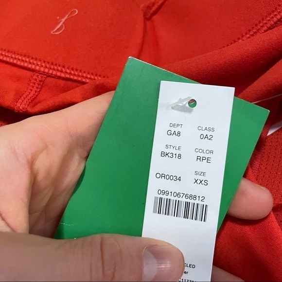 J crew cloud stretch high neck sports bra ripe persimmon - Picture 4 of 4